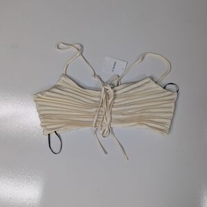 Forever 21 Ivory Pleated Camisole